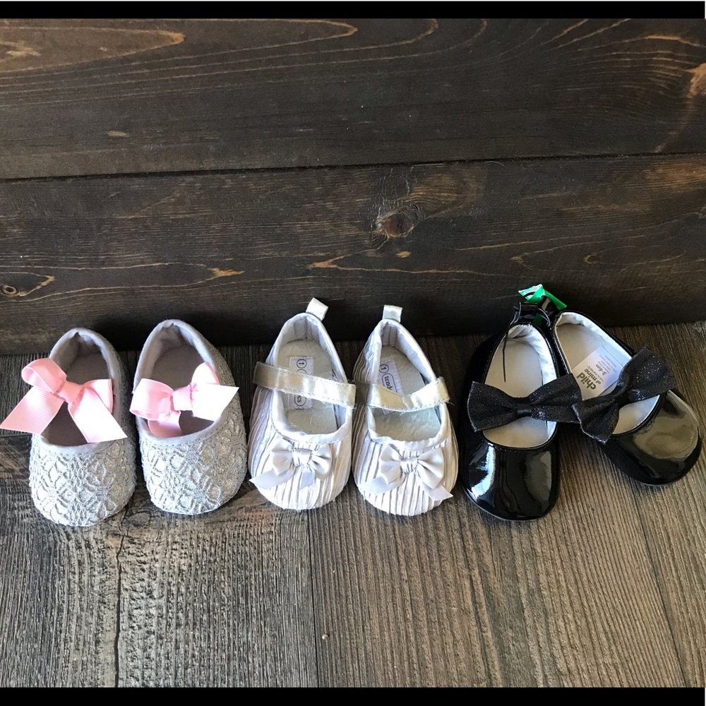 Baby Girls Dress Shoes Lot size 0-9 m